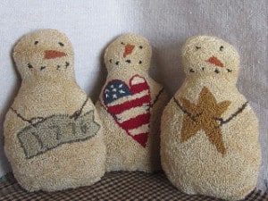 Patriotic Snowmen Bowl Fillers
