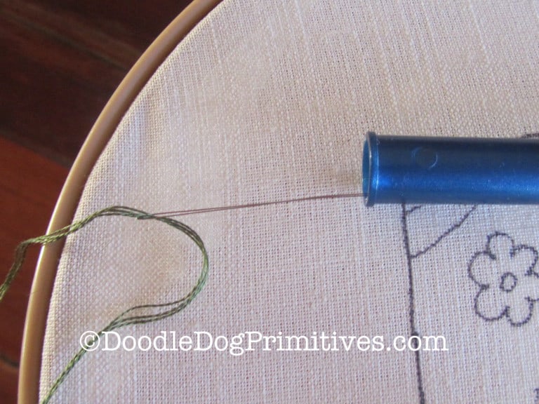 How to Punch Needle Series 4 Threading the Needle DoodleDog Designs