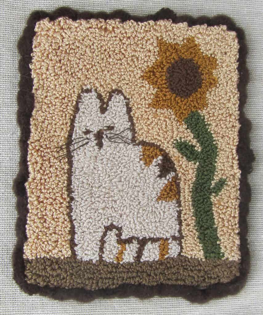 Calico Cat Free Punch Needle Pattern