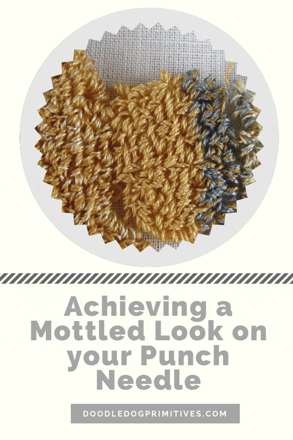 Achieving a Mottled Look on your Punch Needle