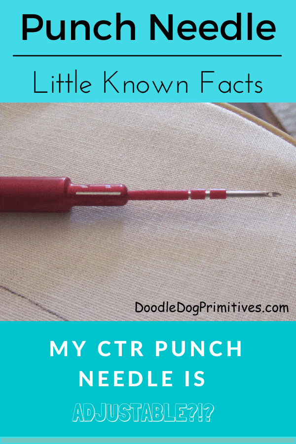 My CTR Punch Needle is Adjustable?!?