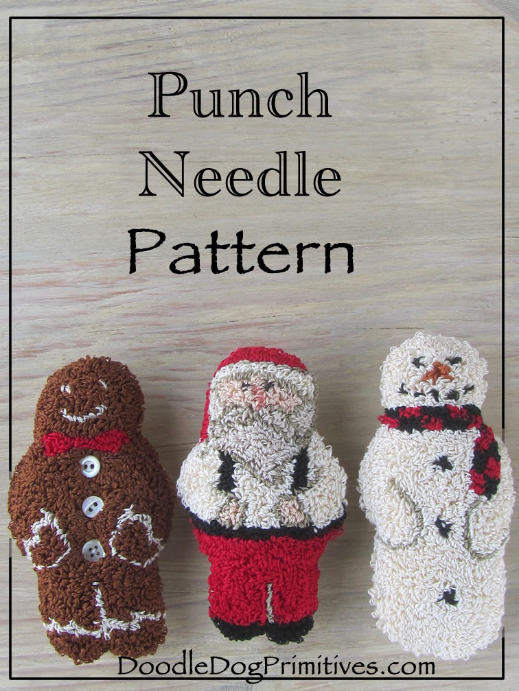 Jolly Friends Punch Needle Pattern