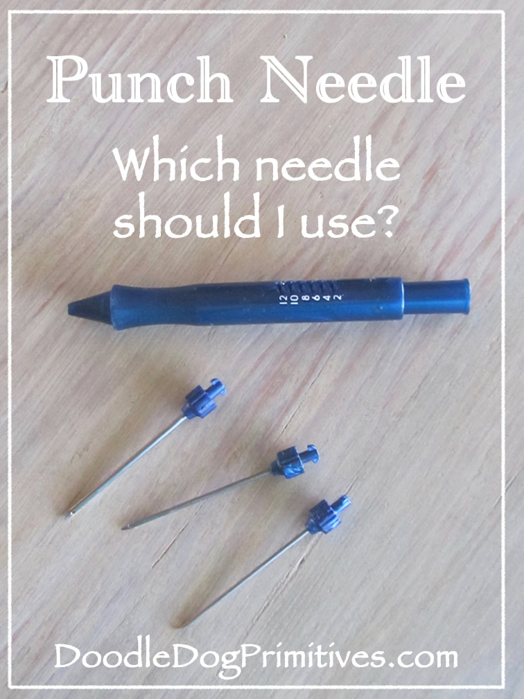 How to know which needle to use