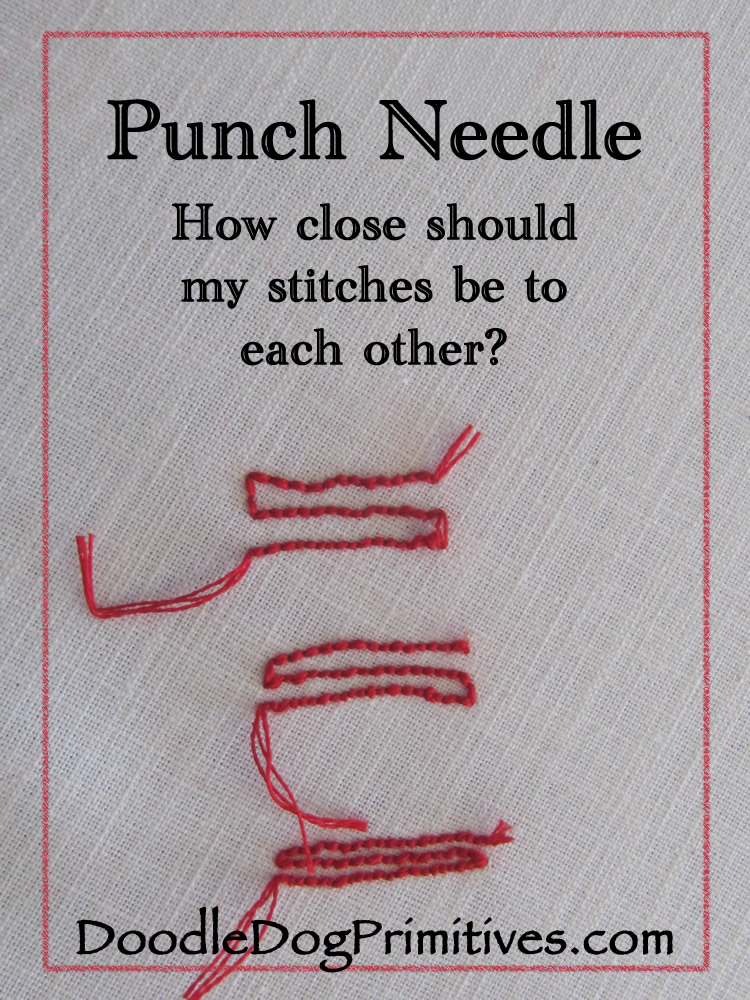 How close do my stitches need to be to each other?