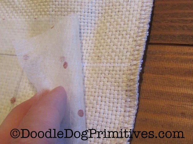 Red Dot on Fabric - lining up the dots with the lines