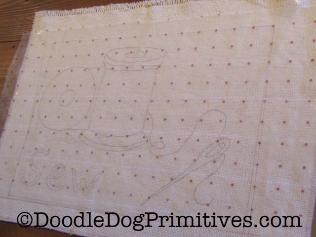 Red Dot Transfer fabric 