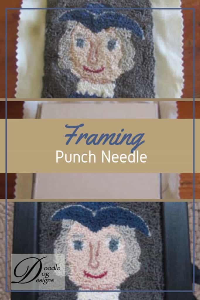 How to frame a punch needle project