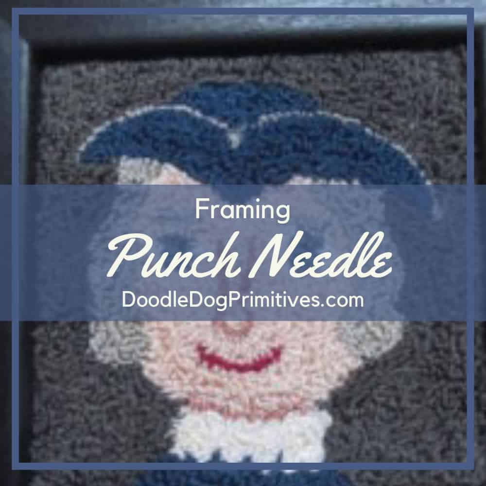 How to frame a punch needle project