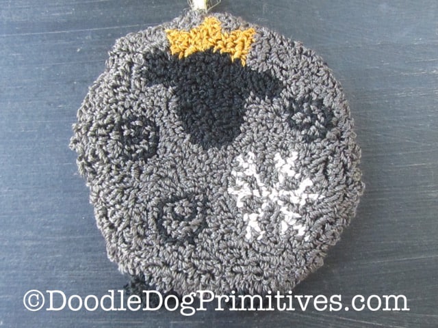 Grey sheep ornament