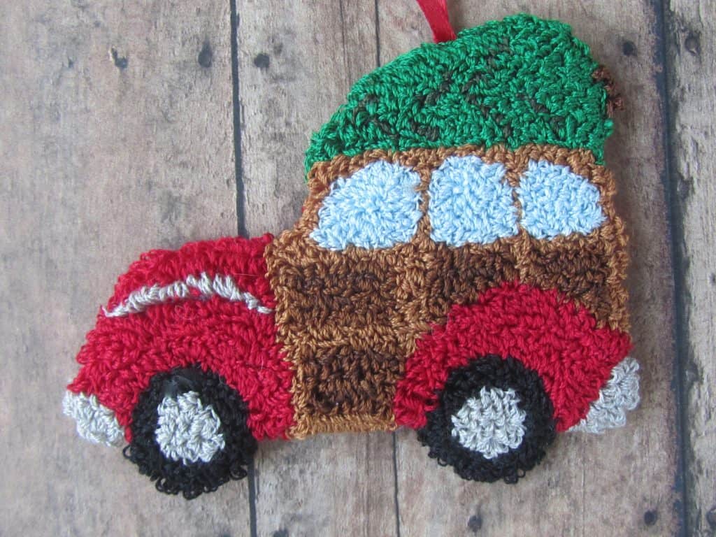 Woody Wagon Punch Needle Pattern