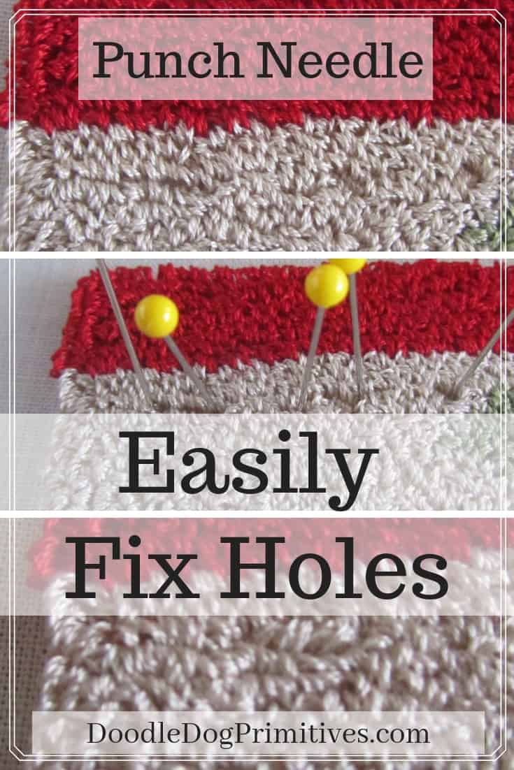 Easily Fix Holes in your punch needle projectZ DoodleDog Designs