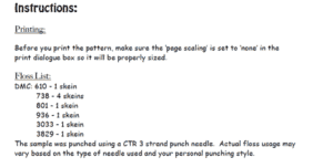 Free Calico Cat Punch Needle Pattern - DoodleDog Designs Primitives