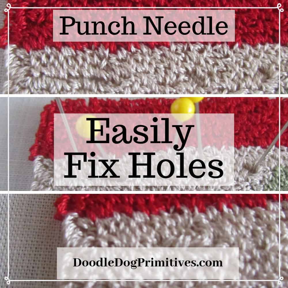 Fix Holes in Punch Needle