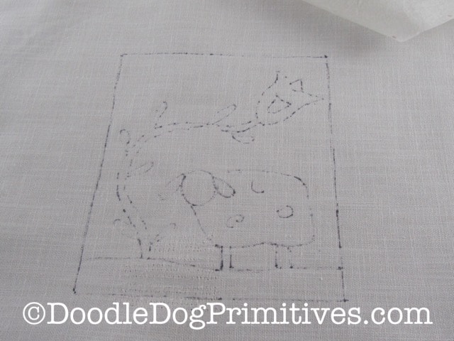 free punch needle sheep pattern