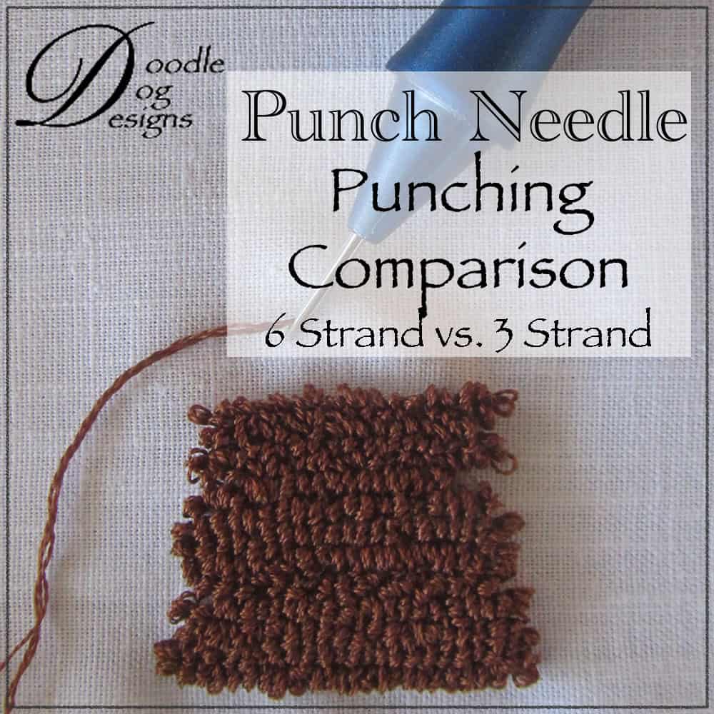 Comparison of 3 Strand Punch Needles - DoodleDog Designs Primitives