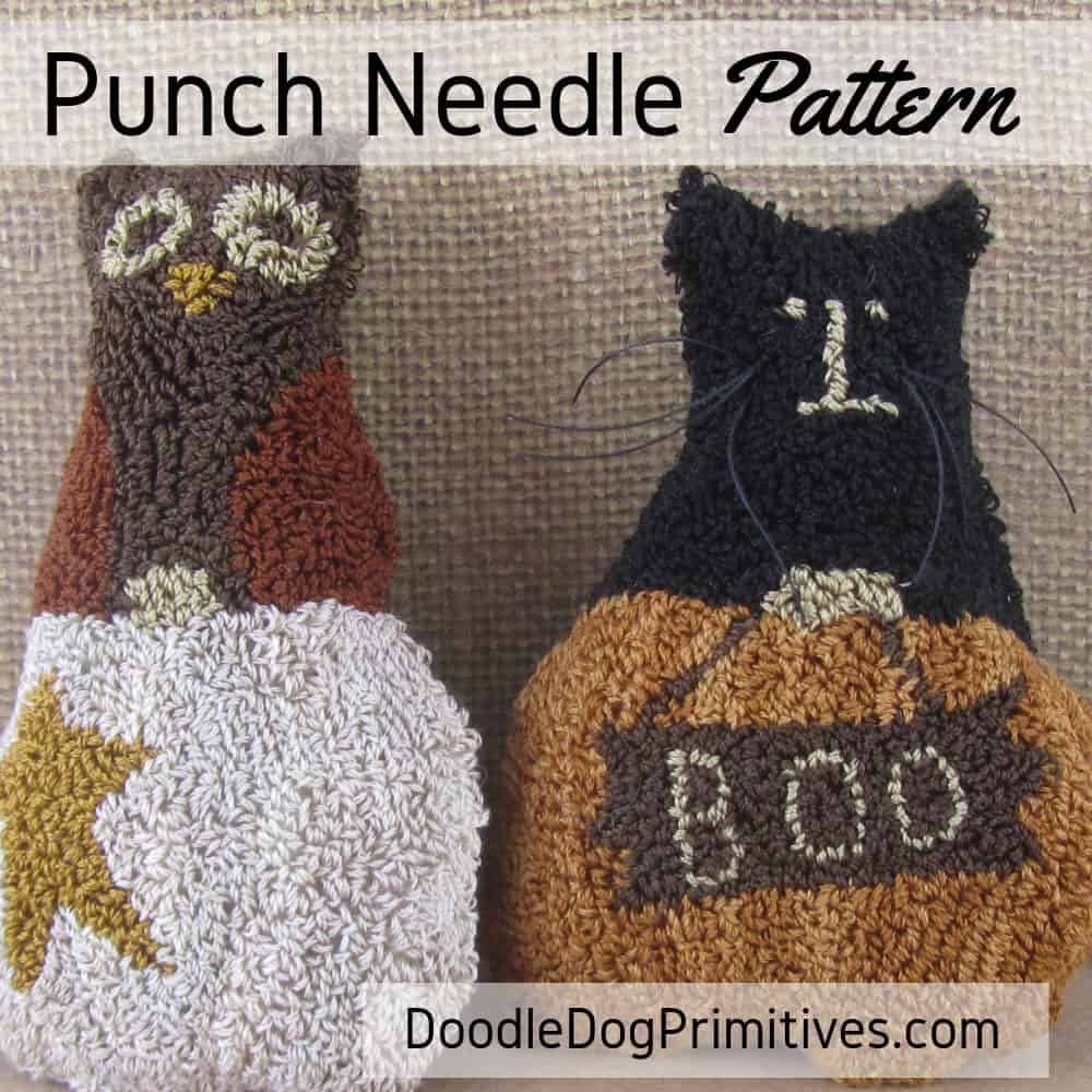 Pumpkin Surprise punch needle pattern