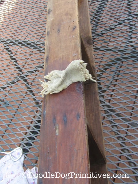 Applying wax to the wooden box