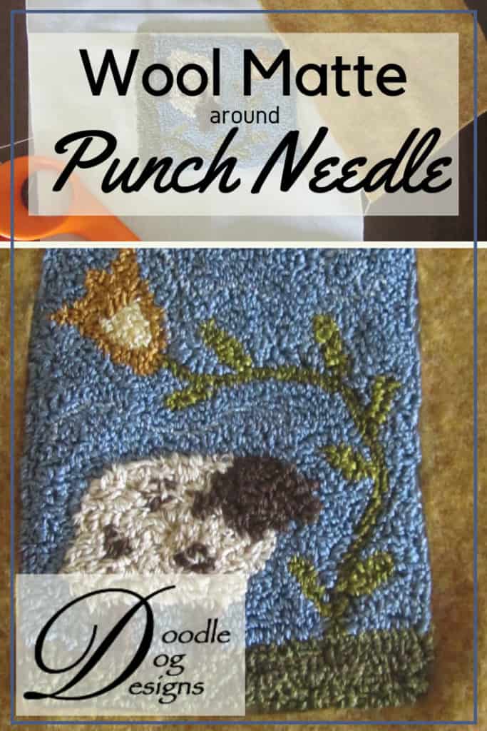 Wool Matte around Punch Needle