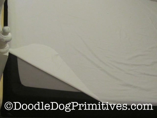 Using a flat sheet for the bed skirt's deck