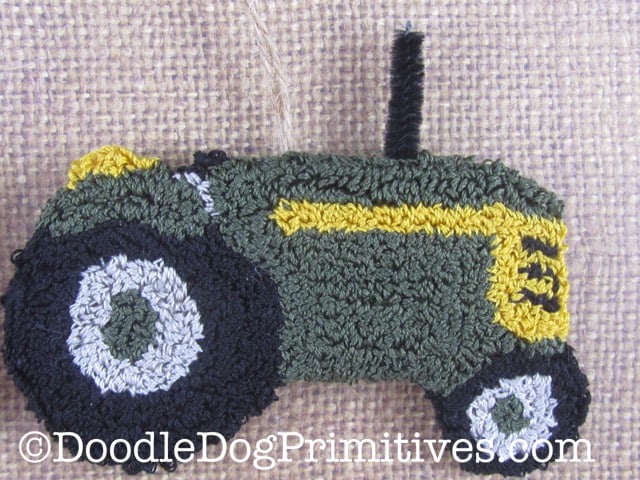 Green Tractor Ornament