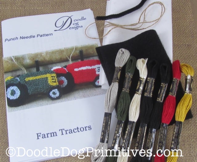 Punch Needle Tractors Kit