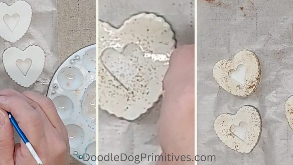 "bake" faux heart cookies