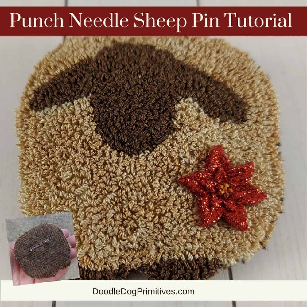 Sheep Pin Punch Needle Tutorial