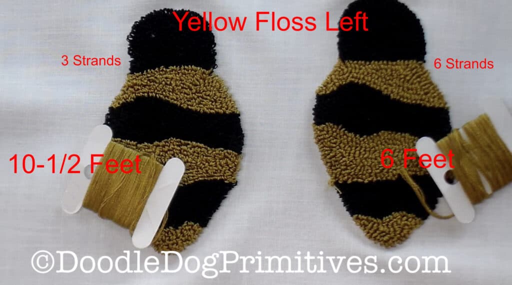 Yellow floss used