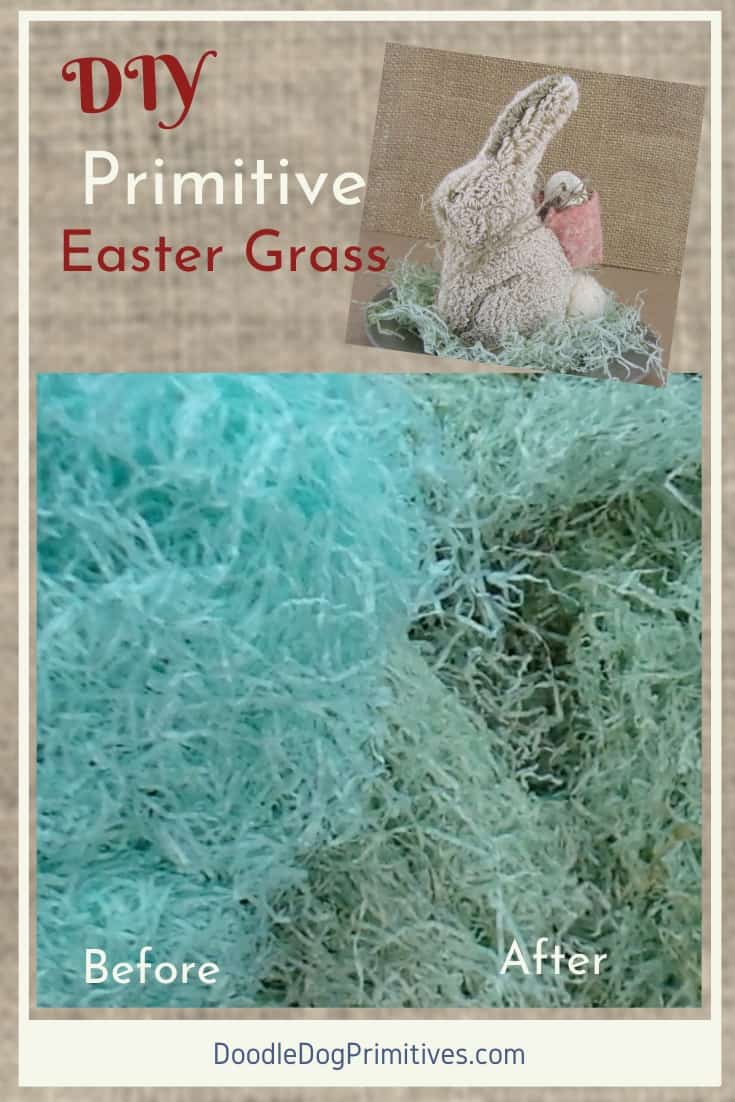 DIY Primitive Easter Grass DoodleDog Designs Primitives