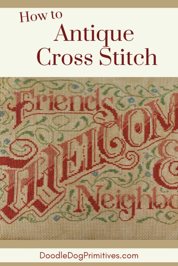antique cross stitch 