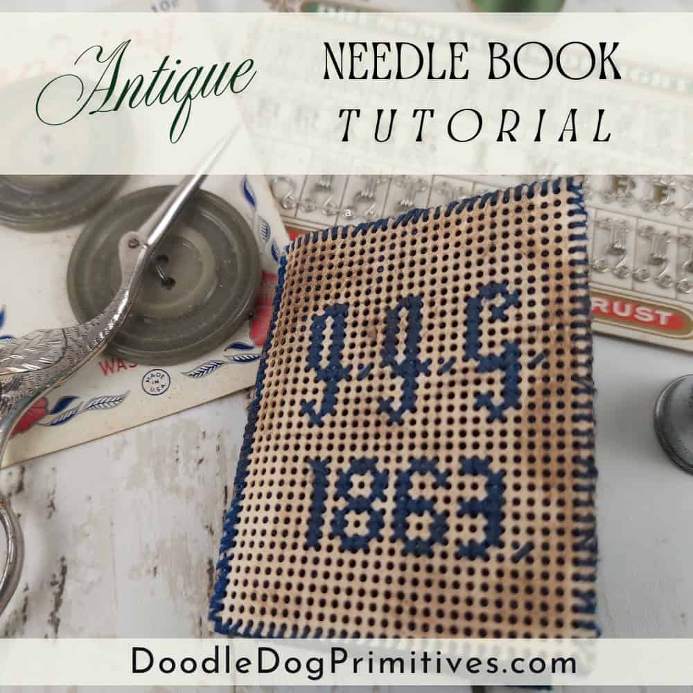 antique needle book 