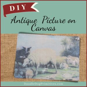 DIY: Transfer an Antique Picture to a Canvas