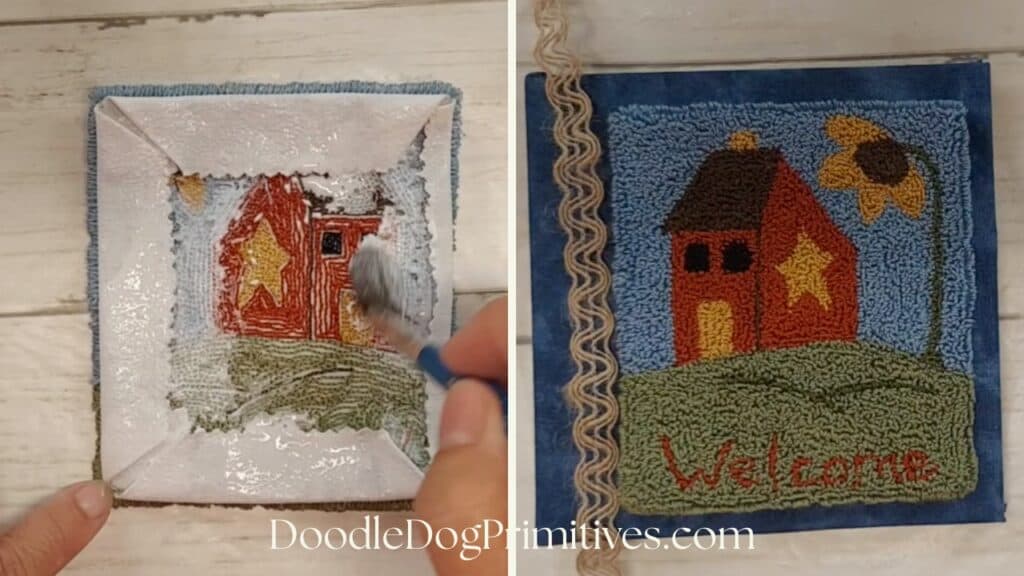 attach punch needle to book