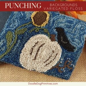 punching with variegated threads
