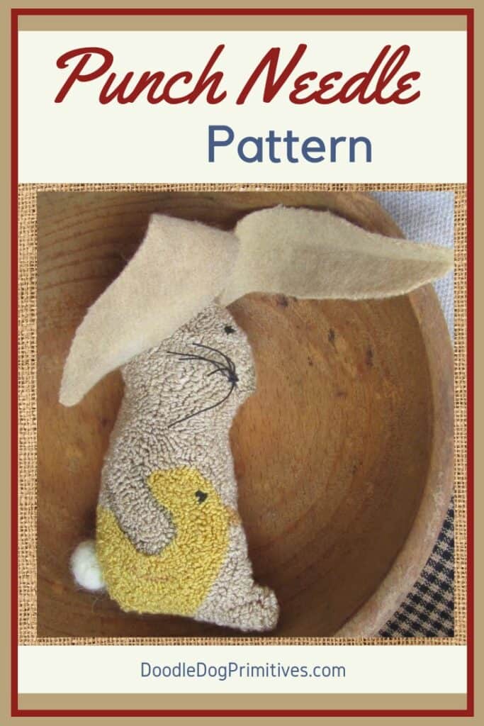 bedtime bunny punch needle pattern