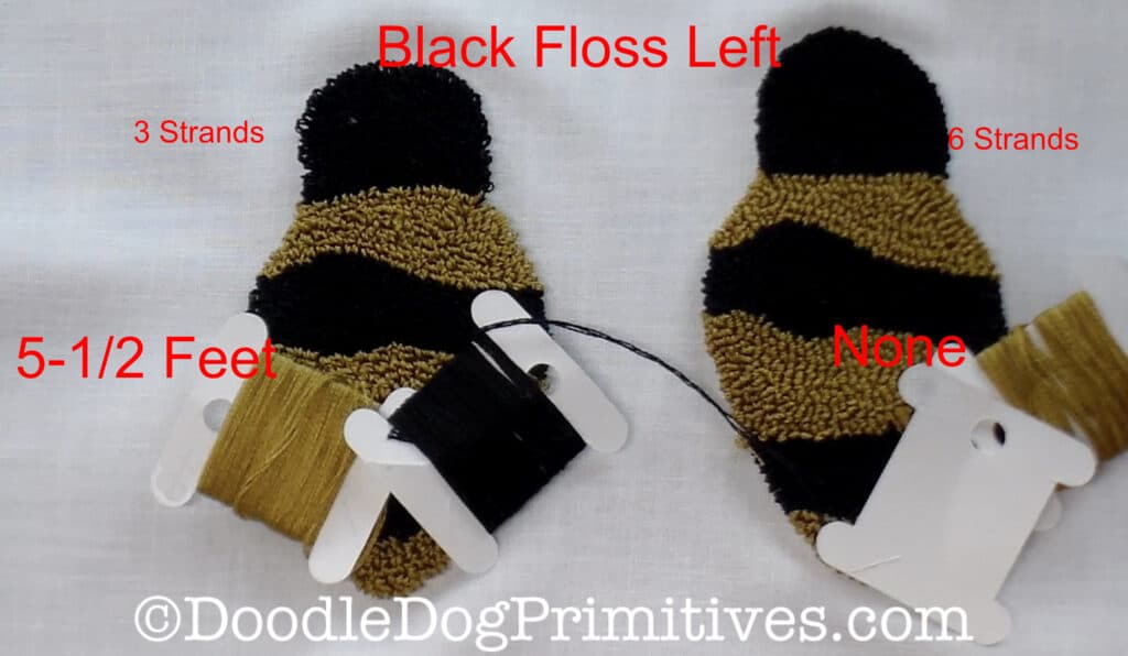 black floss used