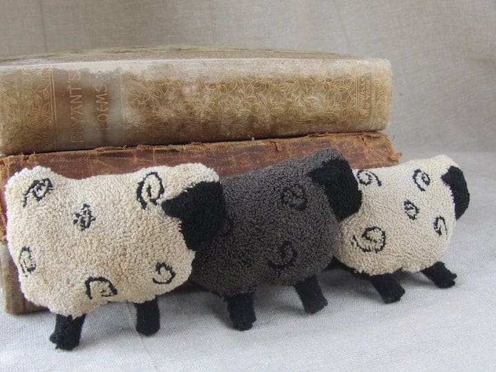 Black Sheep of the Family punch needle bowl filler pattern