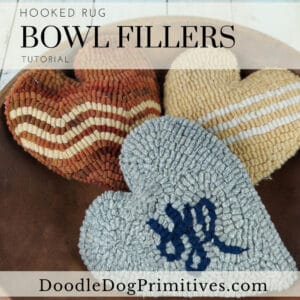 hooked rug bowl fillers