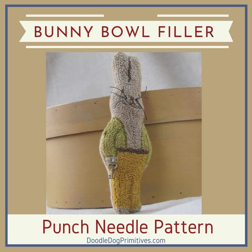 Garden Bunny Punch Needle Pattern