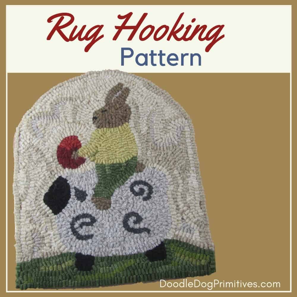 bunny rug hooking pattern