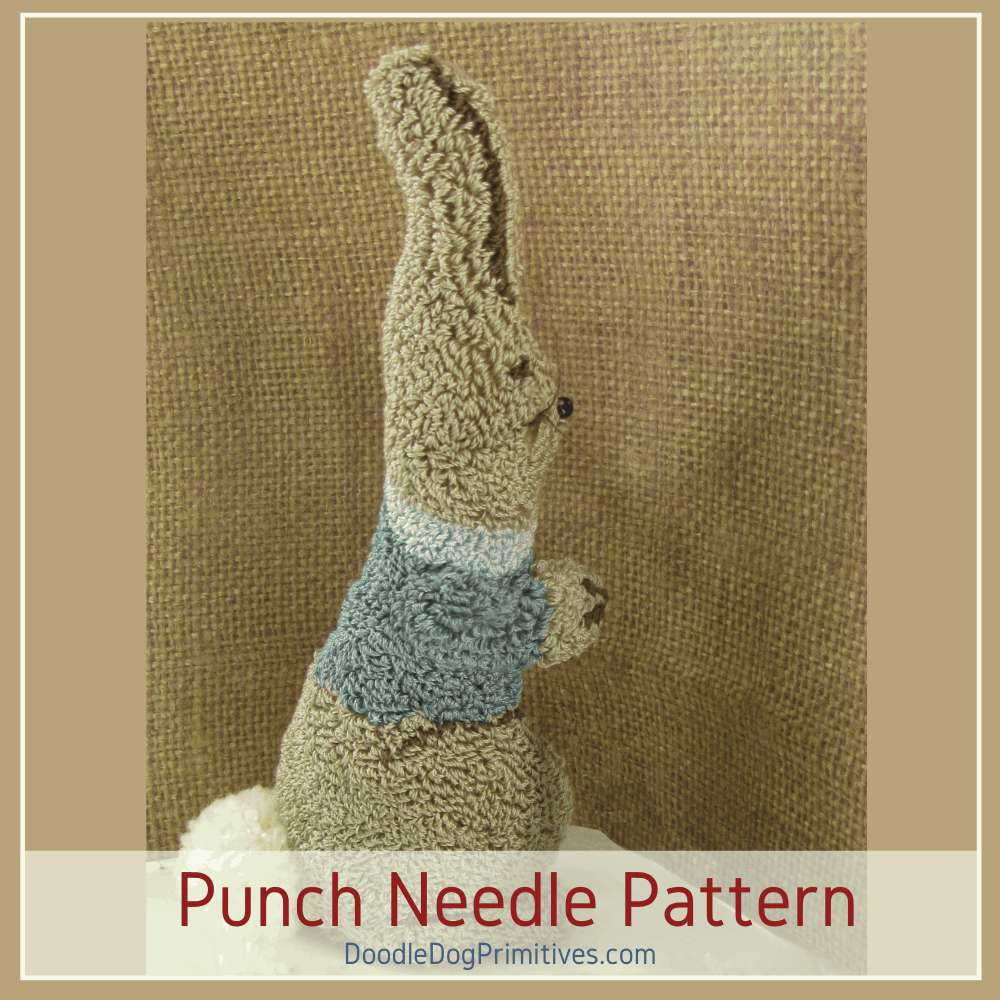 Stand Alone Bunny Punch Needle Pattern