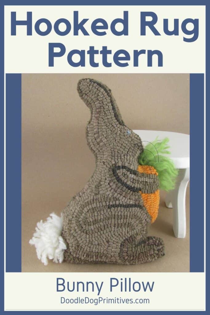 Bunny Hooked Rug Pattern