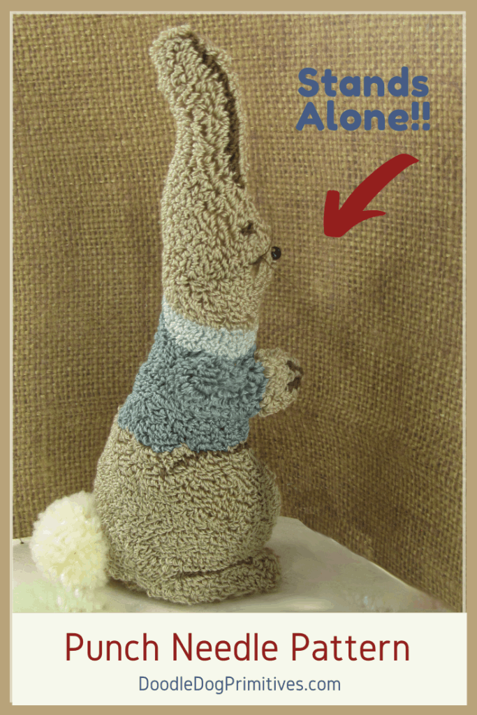 Stand Alone Bunny Punch Needle Pattern
