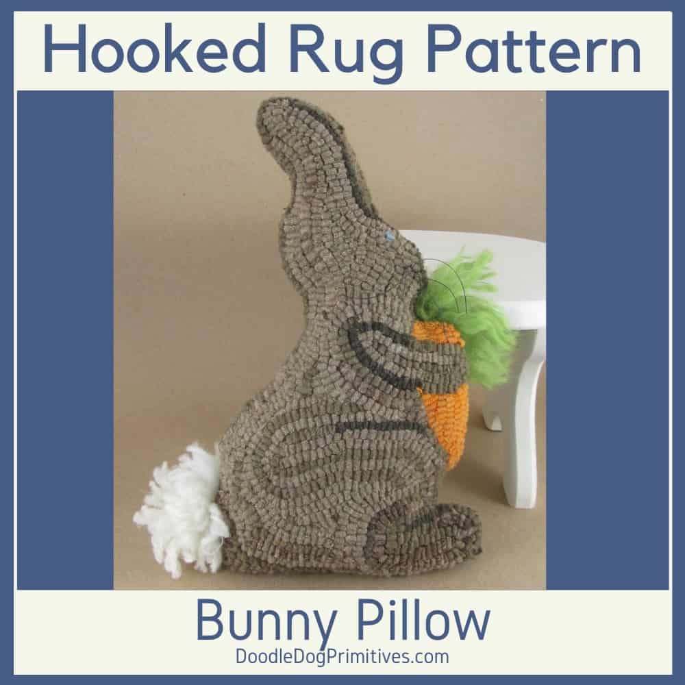 Bunny Hooked Rug Pattern