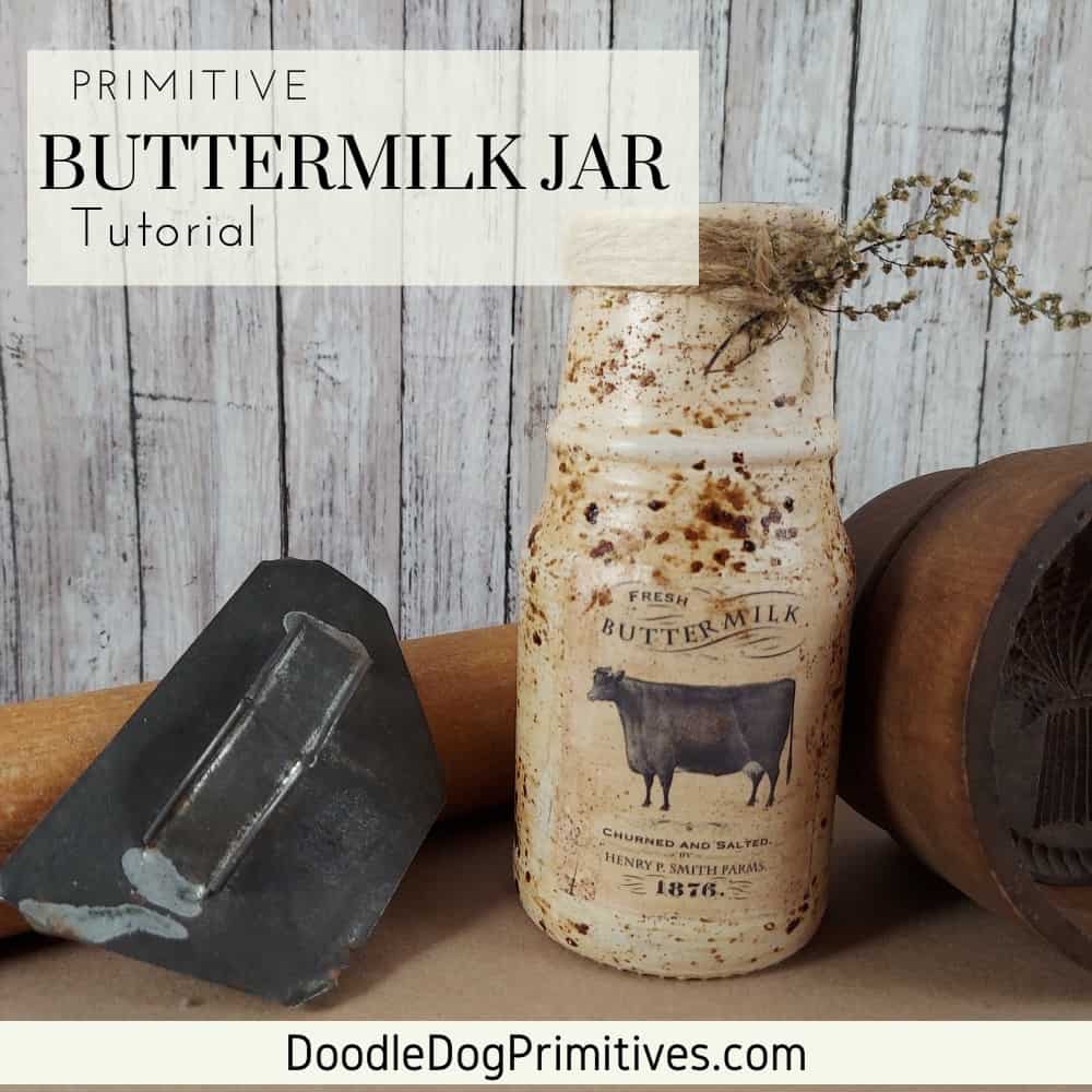 buttermilk pantry jar tutorial