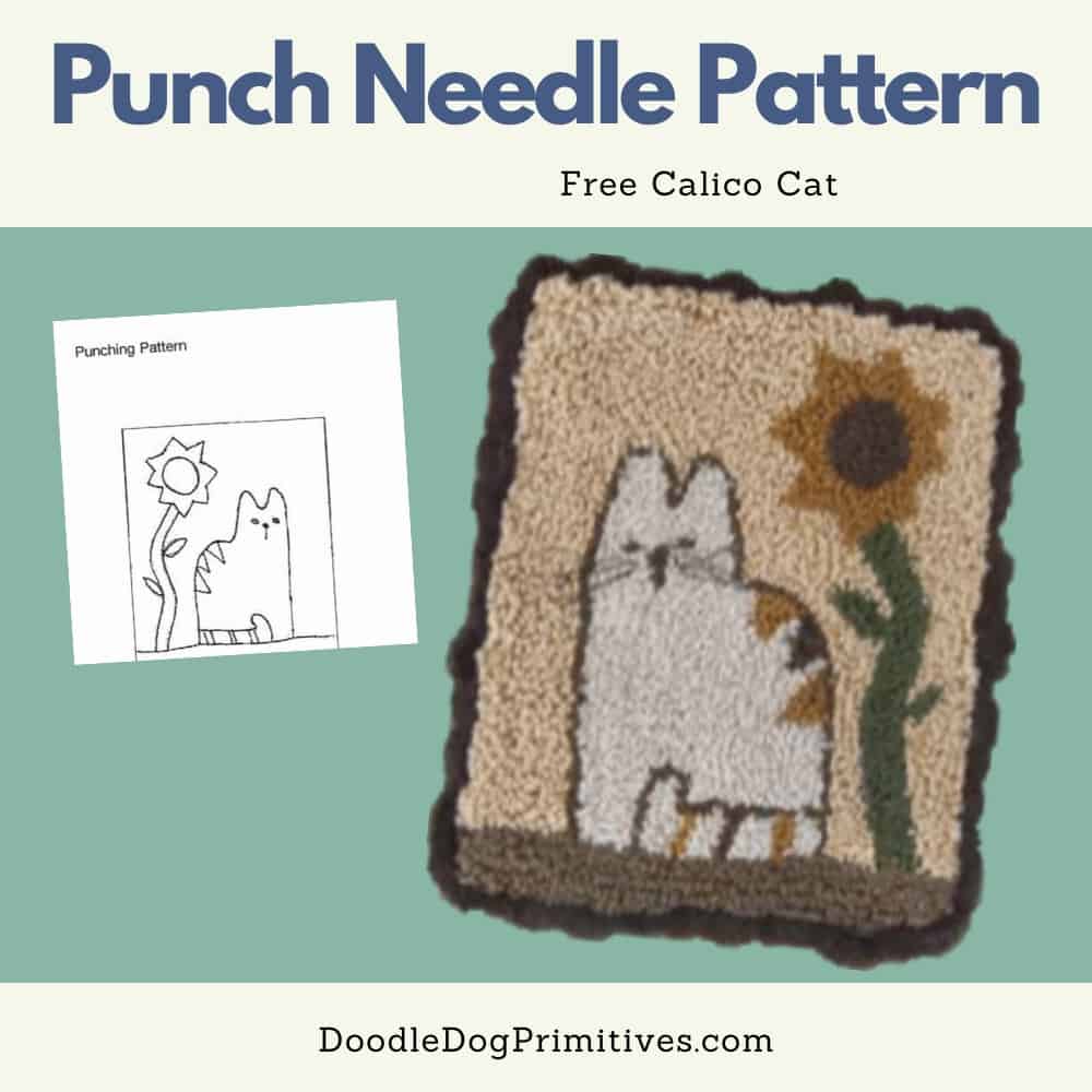 Doodle Cat Cross Stitch Pattern