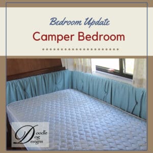 Updating vintage camper bedroom