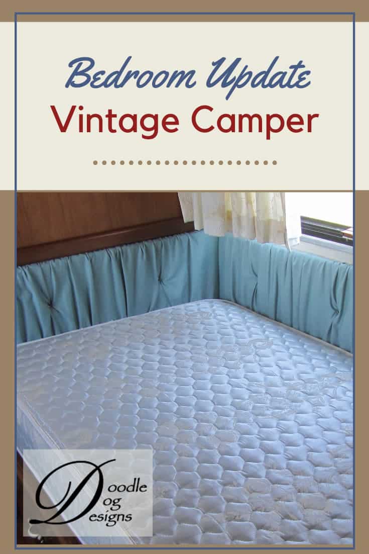 Updating vintage camper bedroom