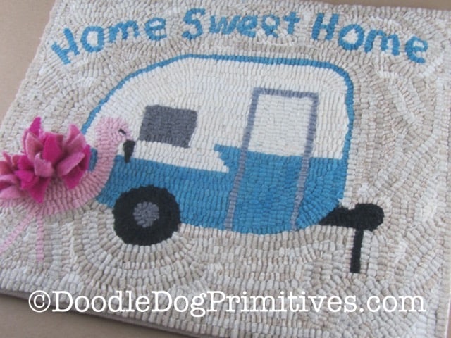 Home Sweet Camper Rug Hooking Pattern