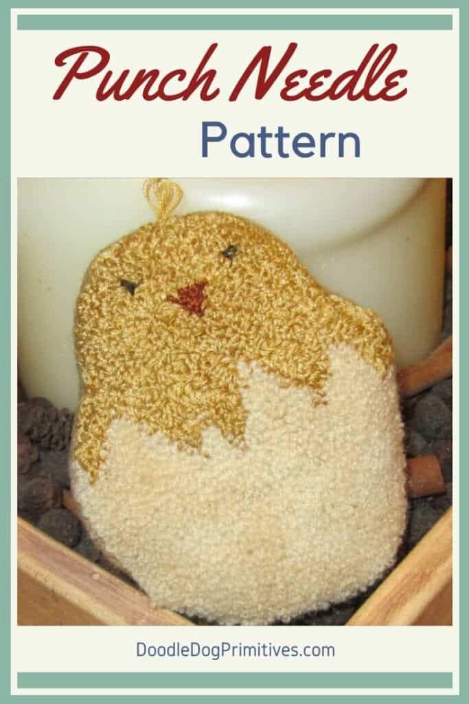 Folksy Chick punch needle pattern